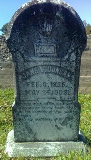 Jane V Duncan (1835-1903) headstone