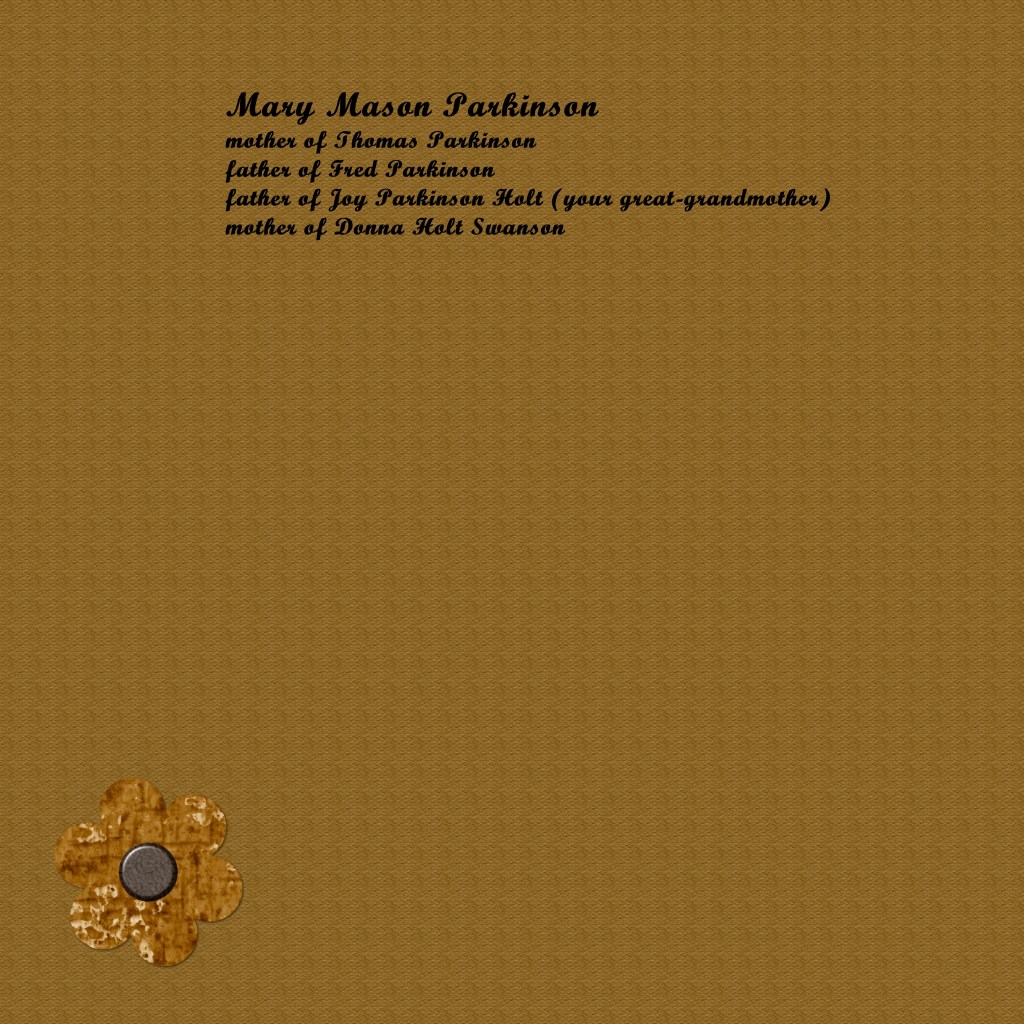 Mary Mason Parkinson